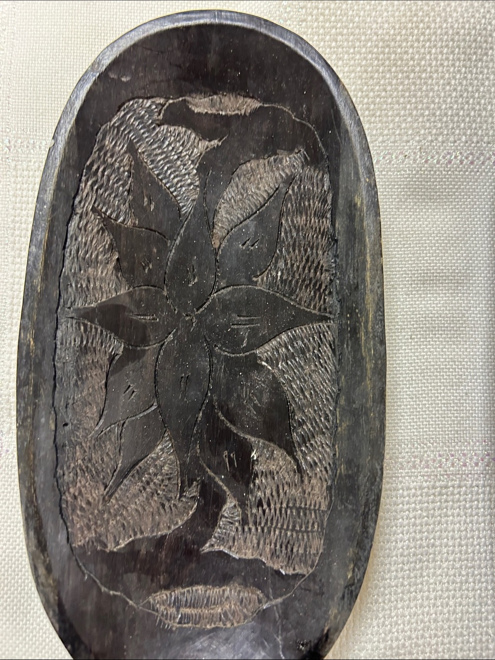 African ebony wooden bowls sold as a set with engraved designs image 4